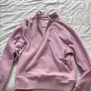 Women's Pink Half-Zip Sweater